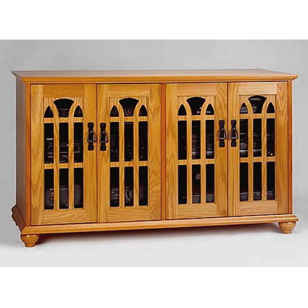 Mission Craftsman Oak Entertainment Center